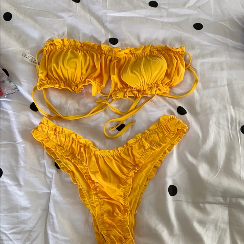 SHEIN Yellow Bikini